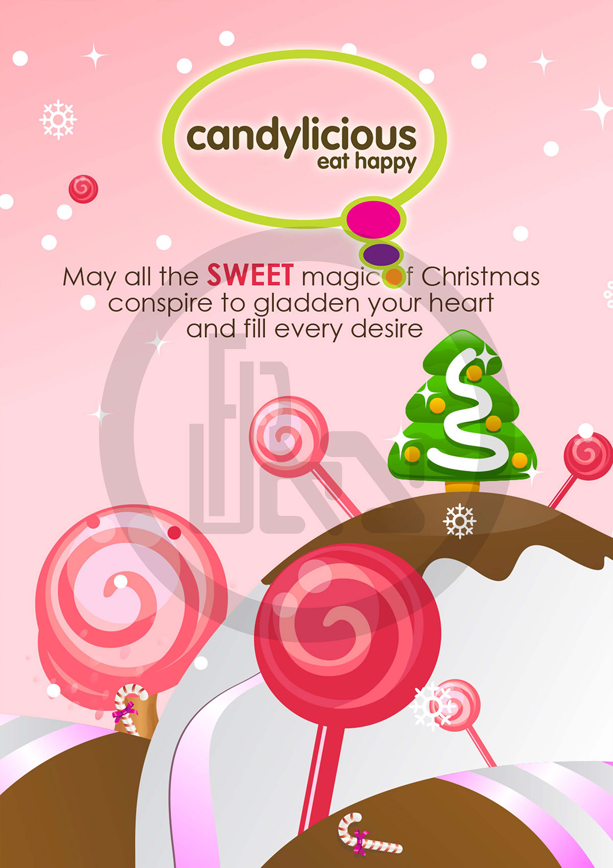print Christmas Candy Sweets furniture chocolate cafe restaurant Coffee