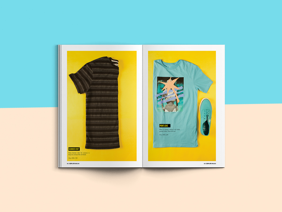 publication design magazine Lookbook Quiksilver Spring summer fashion 2015