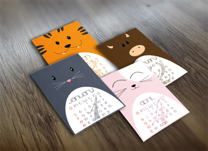 calendar chinese zodiac animal cute