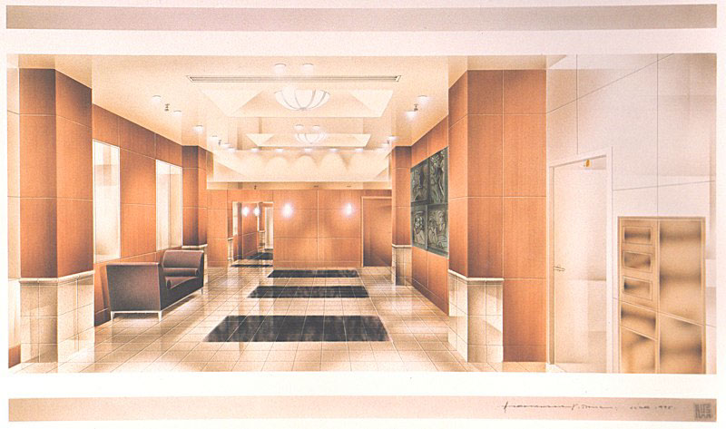 Adobe Portfolio Interior rendering art air-brush watercolour atza aca aleksandar alexander visnic visnjic Project presentation vancouver north bc Canada