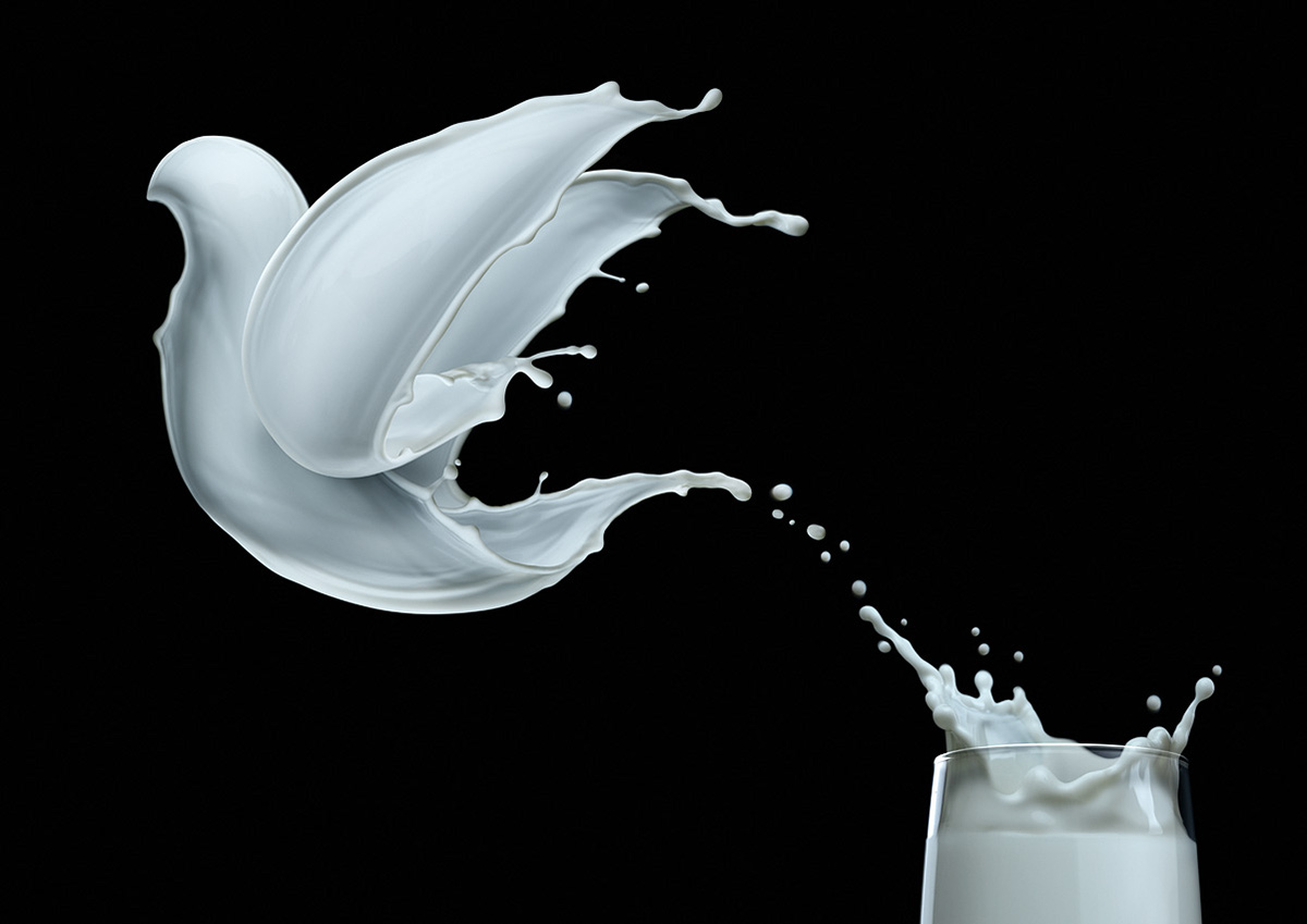 splash milk dove butterfly
