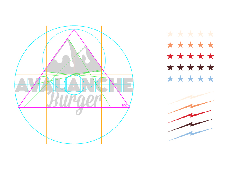 burger Fast food triangle mountain amusing