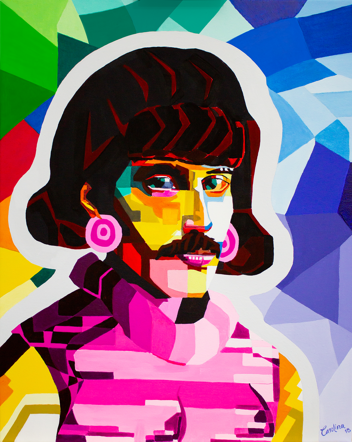 paint queen bohemian rhapsody ILLUSTRATION  colors graphic design  design arts Freddie Mercury Fine Arts 