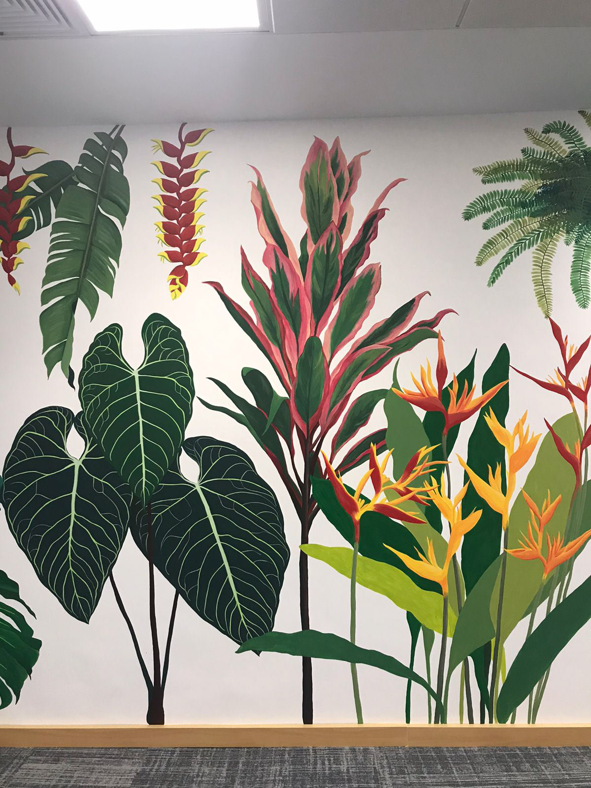 botanical art Mural painting  