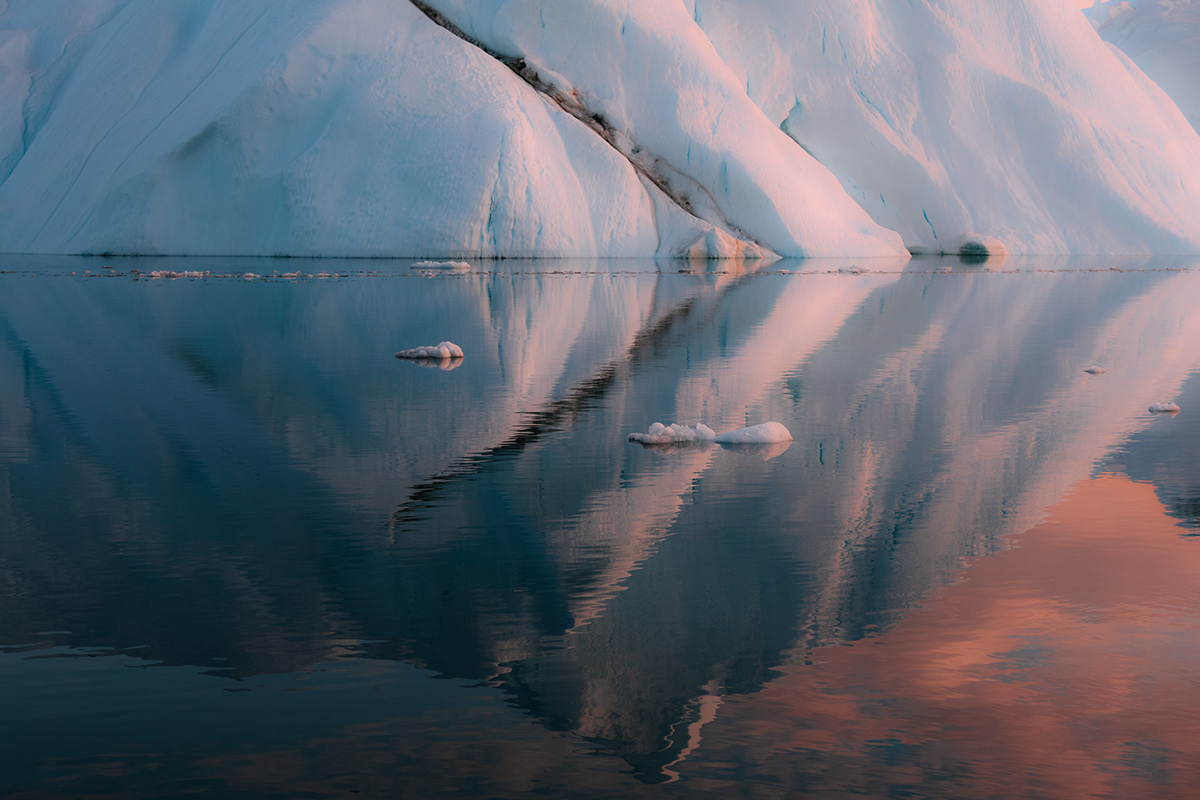 fine art Greenland ice Landscape Nature pastel Photography  romantic sunset Travel