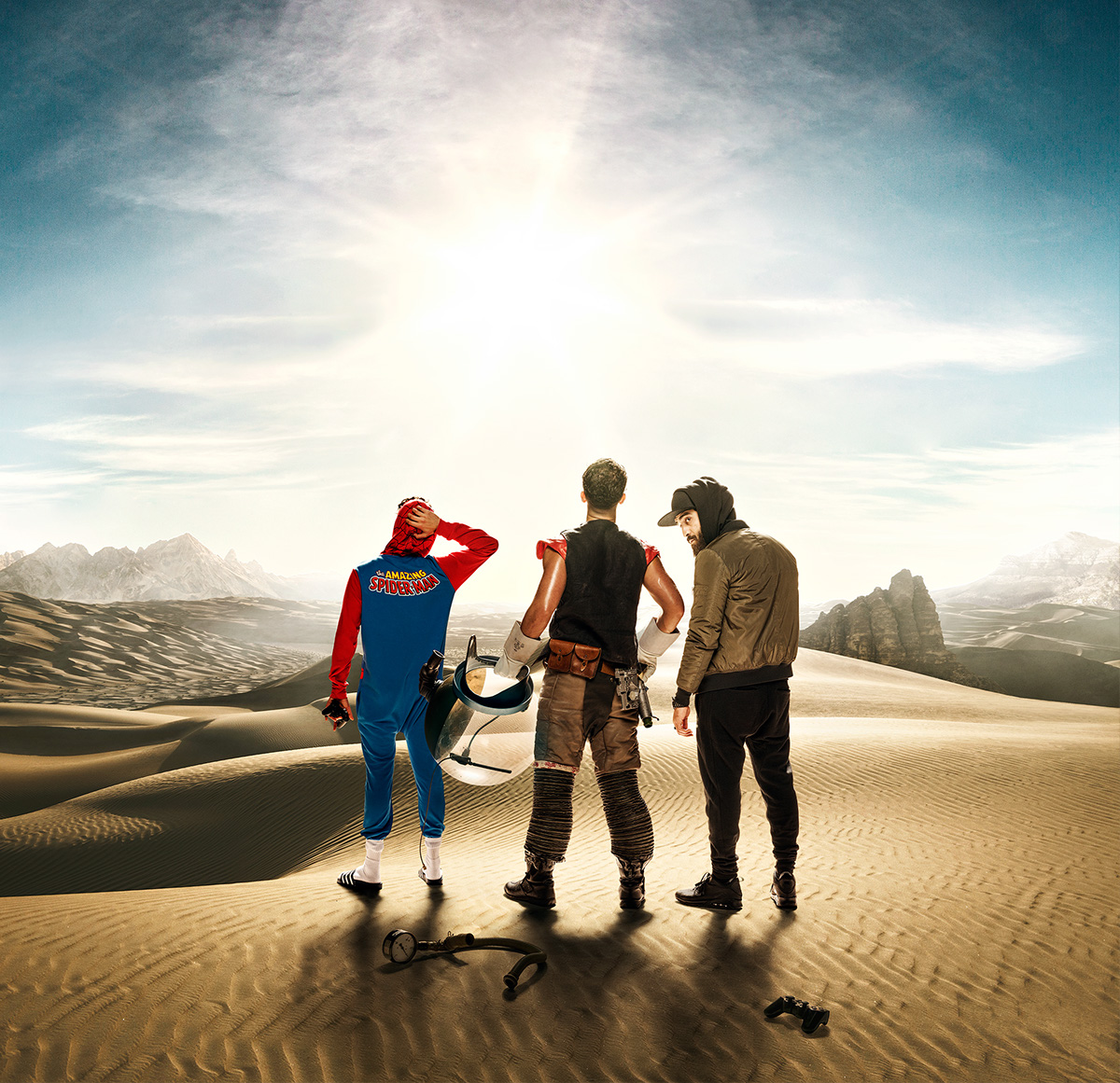 postworks Theatre digitally altered art-direction Concepting heat desert spiderman