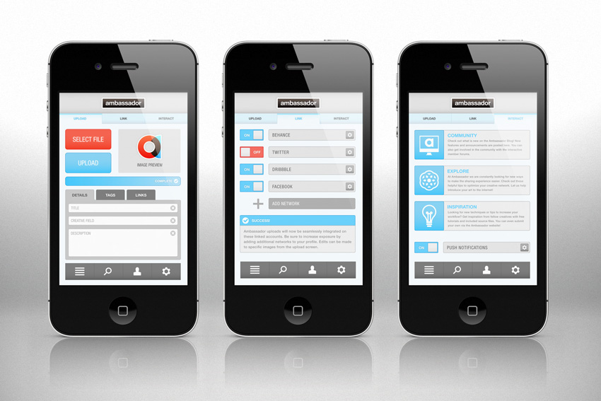 Website mobile applications interactive Interface logo system