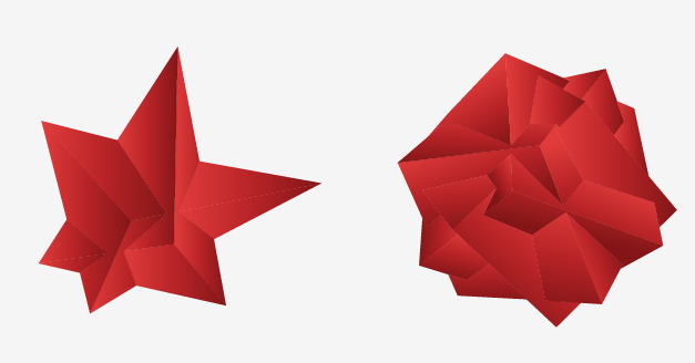 logo red spikes star comunist comunism 3D colombia medellin coporativa brand personal develope militar Estrella rojo violence paper shiny brillante