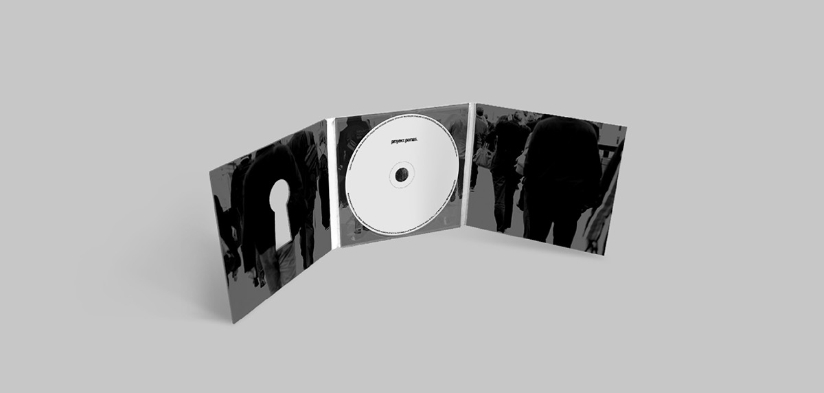Parias CD cover cover cd black &white