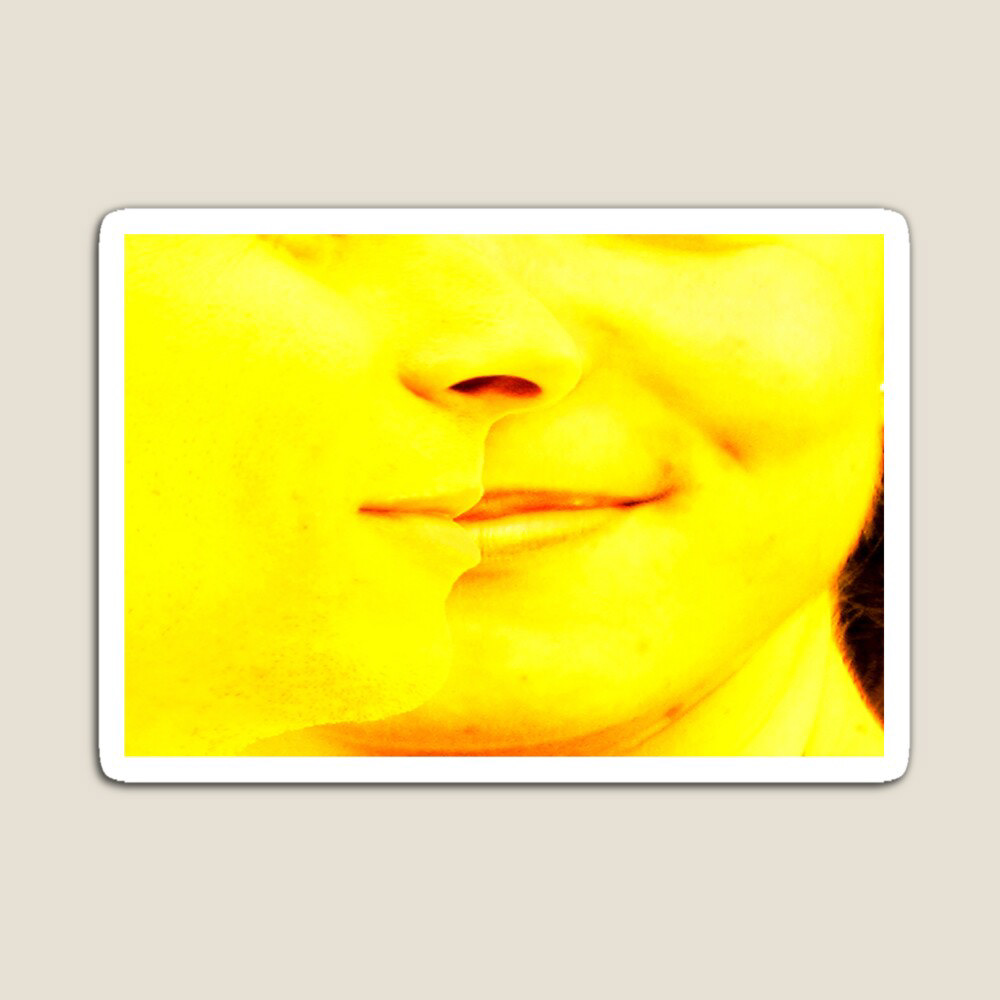 visage face portrait Photography  yellow fluorescent neon double deux amour