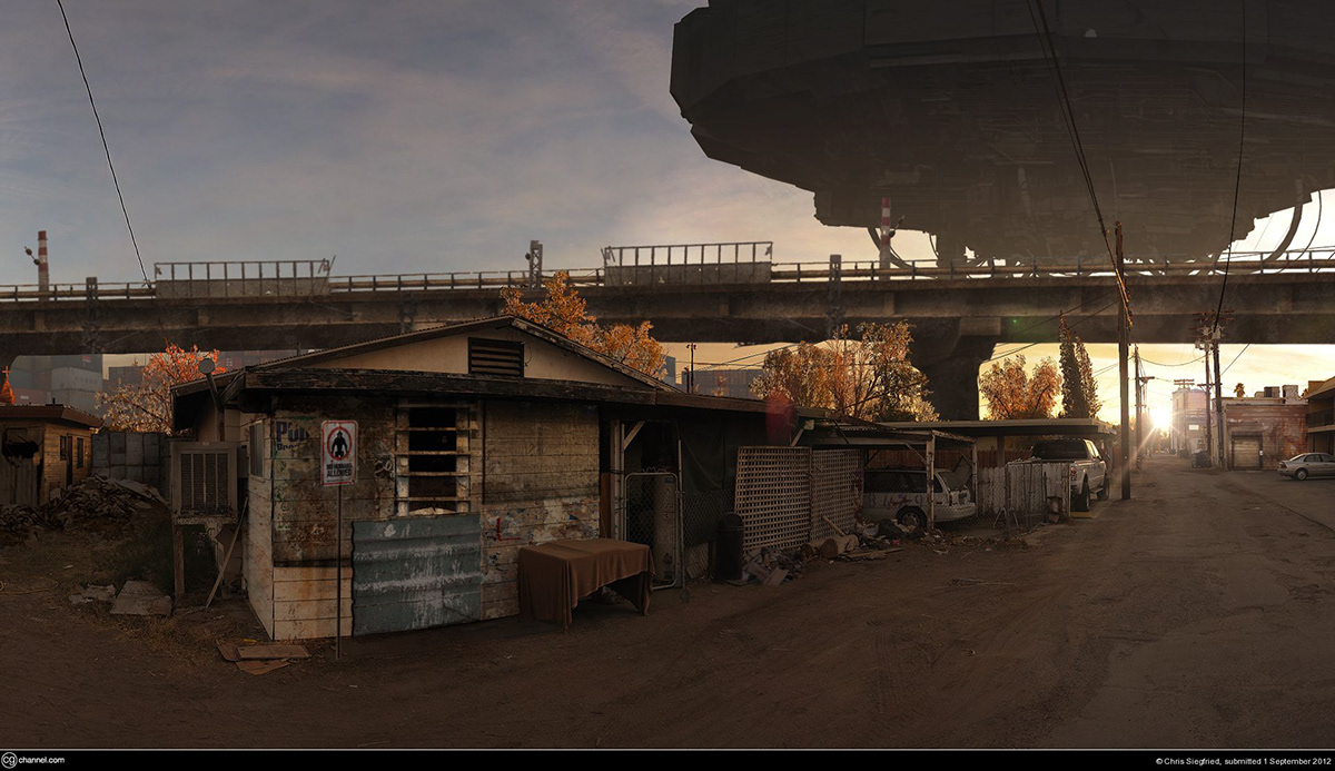 district 9 Matte Painting CG Cgchannel digital painting Photo Manipulation 