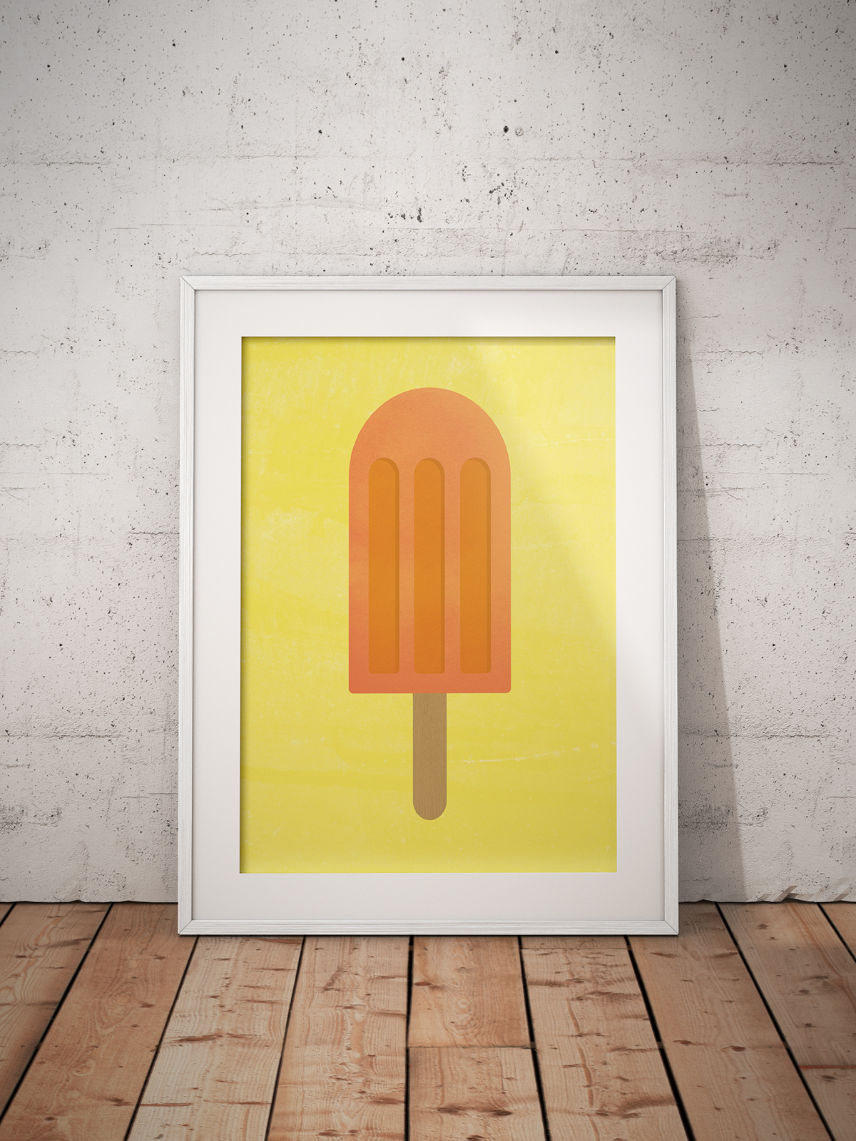 Gelato ice cream flat texture poster Poster series