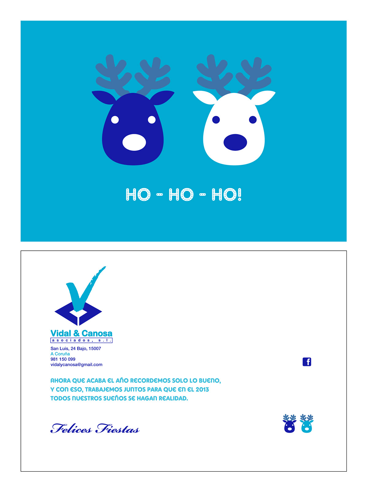 tarjeta navideña  diseño gráfico dirección artística