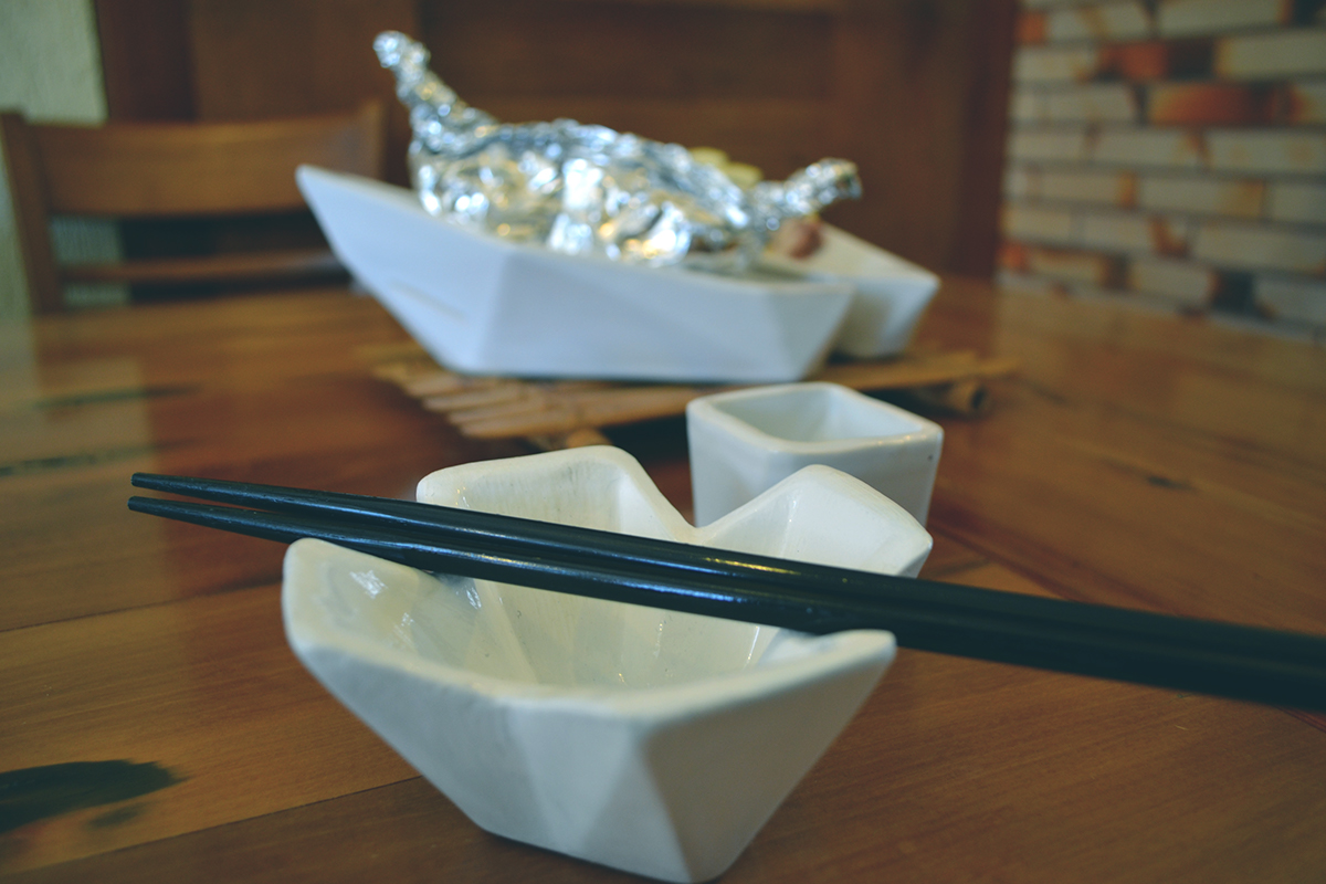 japones ceramic boat japanese japanese food ceramica origami  geometric Eating  Food 