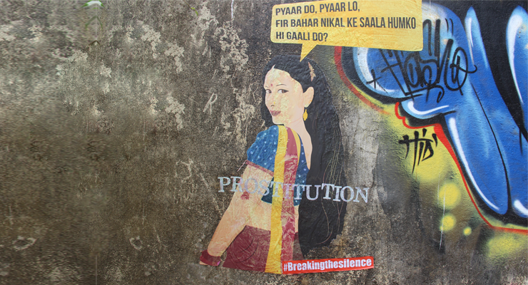 BreakingTheSilence graphics illustrated Bollywood womenempowerment campaign Major project streetart MUMBAI