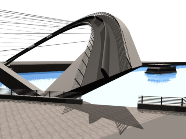 gateshead bridge Google Sketchup Autodesk