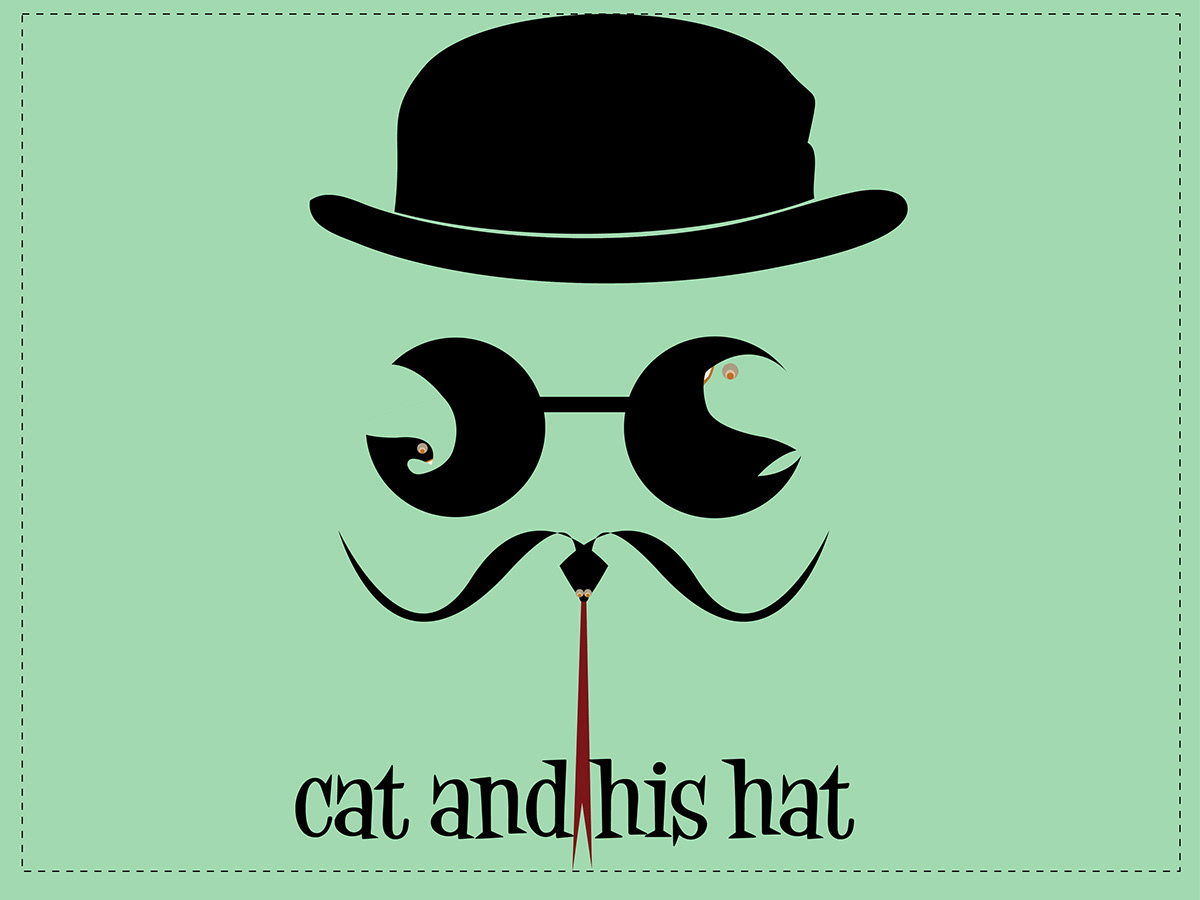 Cat hat graphic paint