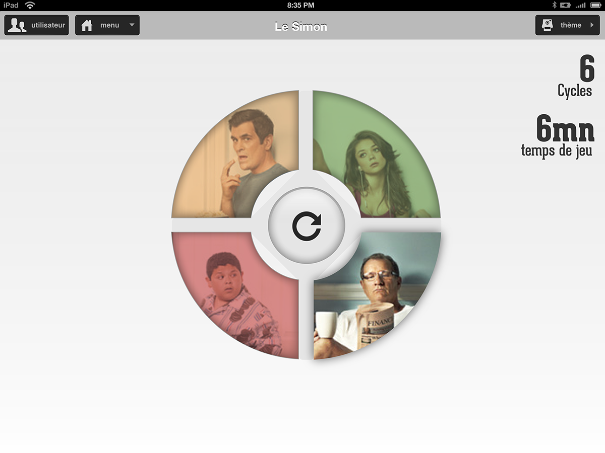 app iPad design creative application Memory