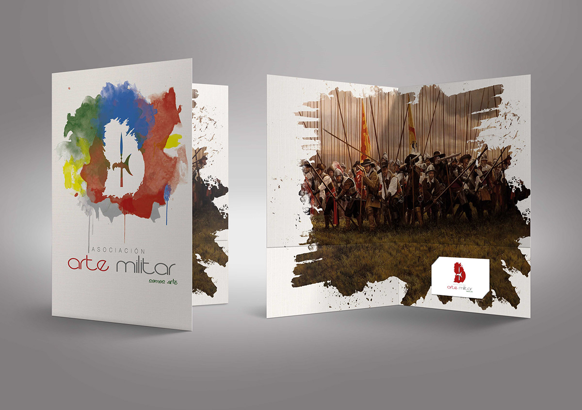 graphic desing folder corporate art brand