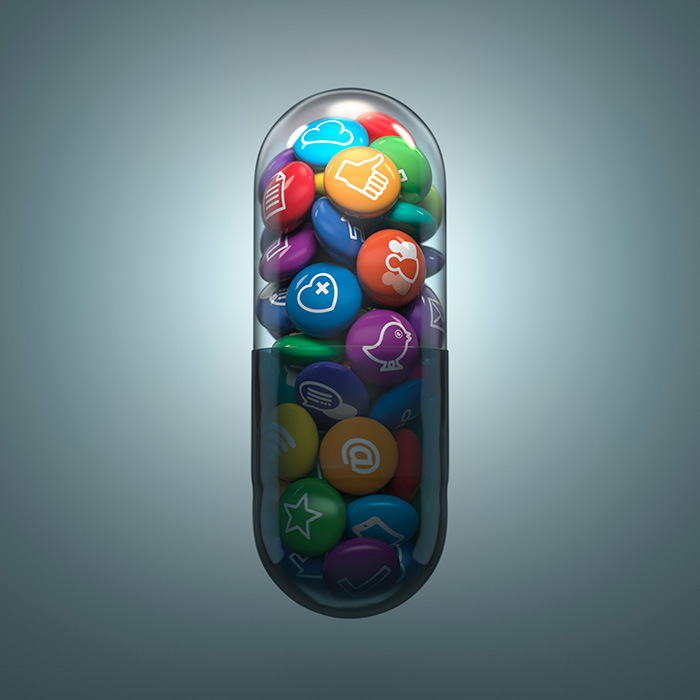 pills capsule hearts social media skulls Love poison panacea CGI 3D modo Mr. Murdoch MMDI
