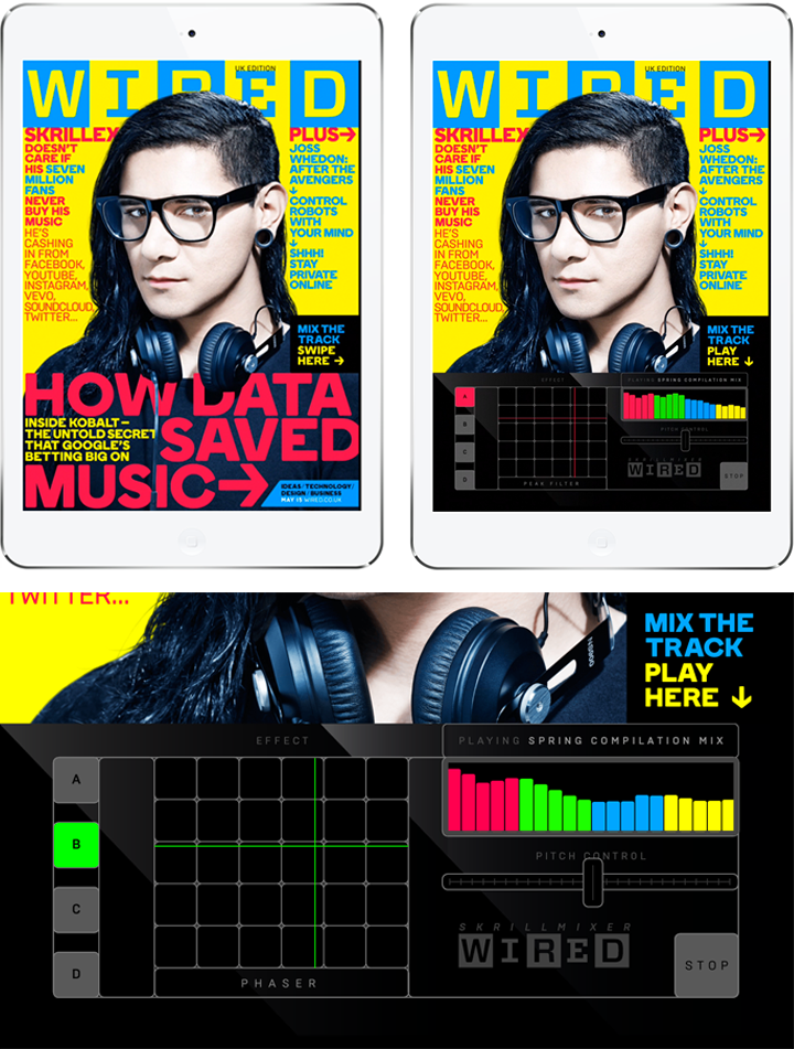 iPad Wired conde nast magazine interactive HTML web audio api DPS adobe
