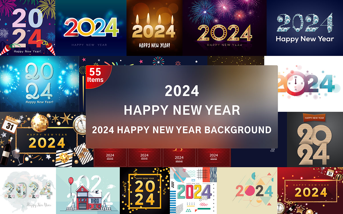 2024 background Christmas happy  new year 2024 new year new year 2024