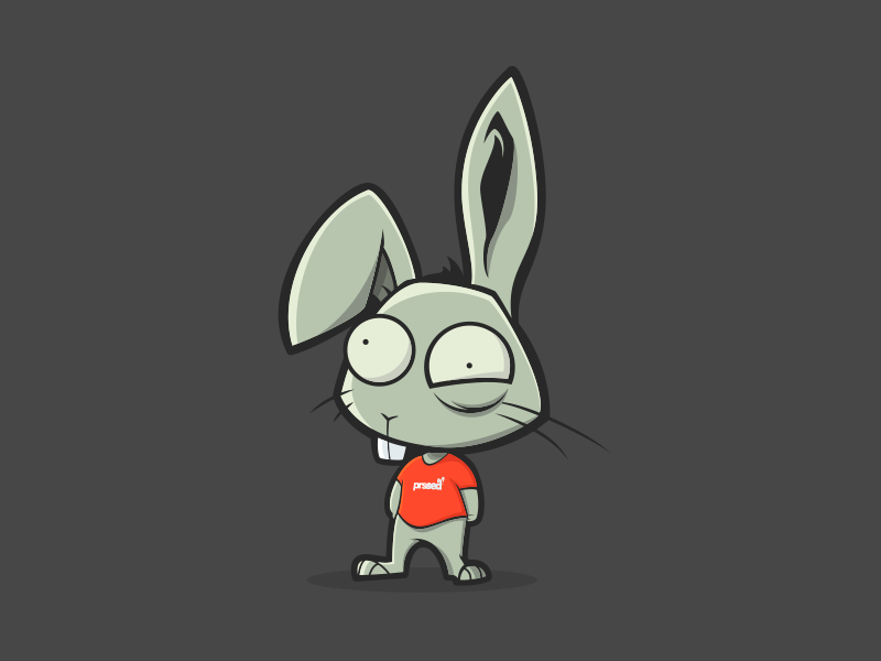 rabbit Twitch cartoon Mascot Character