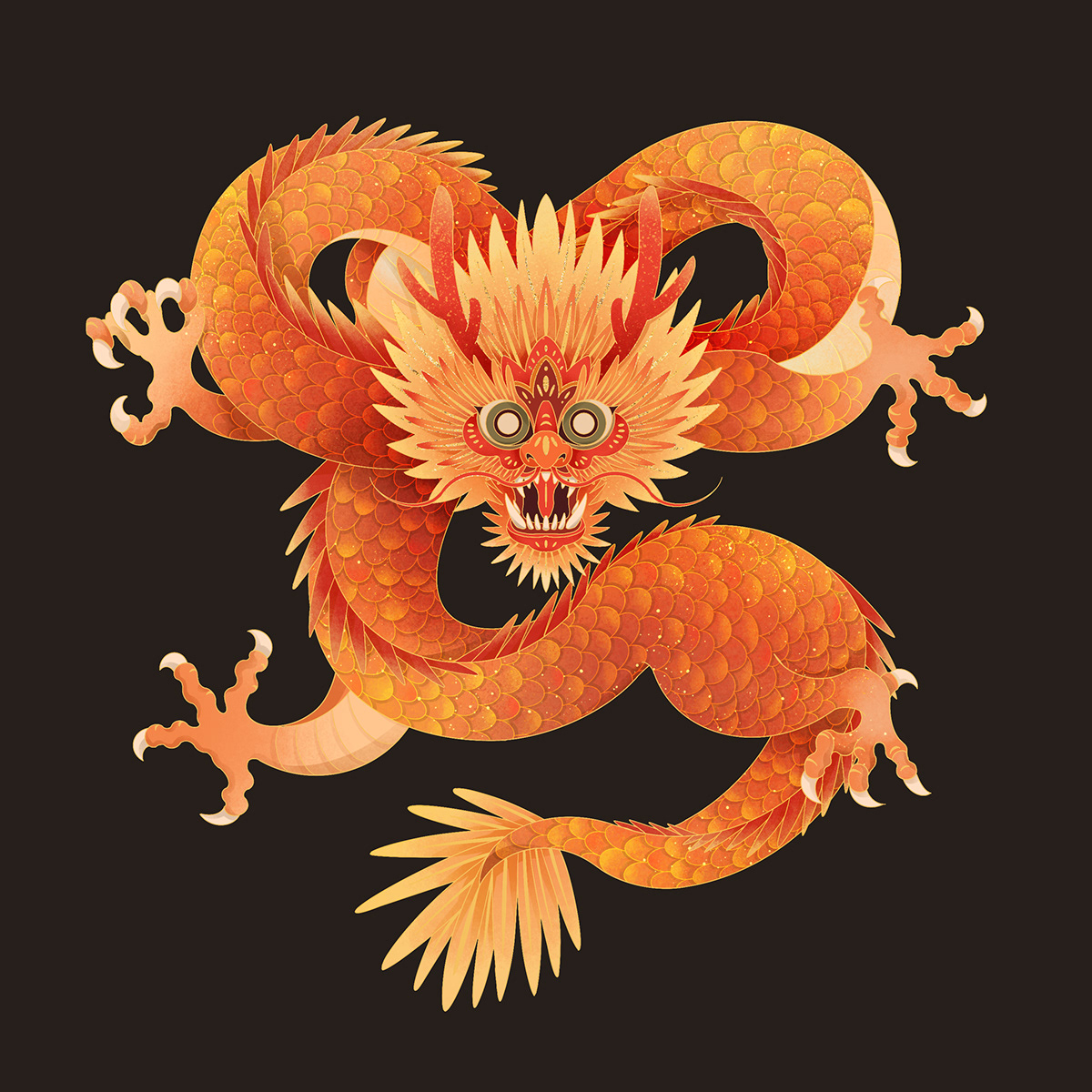 ILLUSTRATION  dragon dragon year 龙年 chinese new year cny Lunar New Year