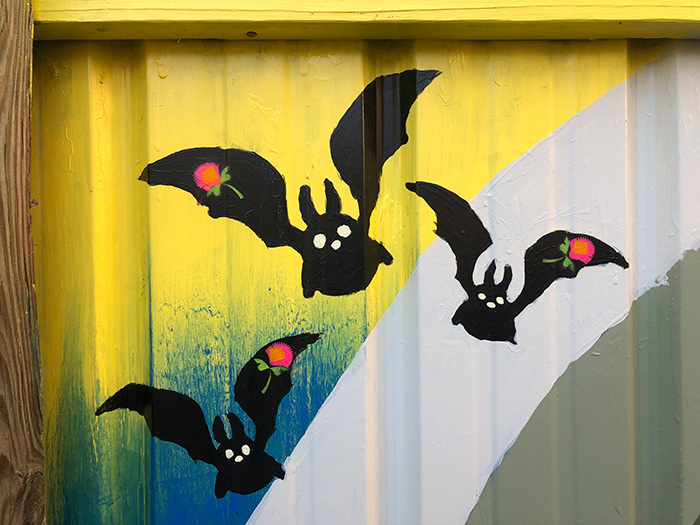 chattanooga monster Flowers wycinanki Mural polish Folklore beaver bat butterfly