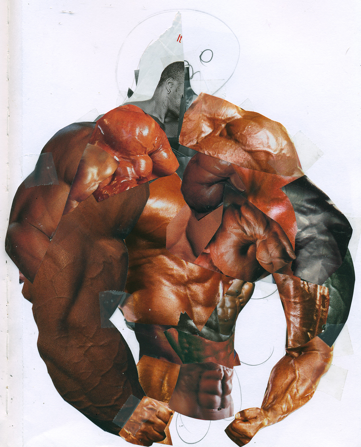 CHARLES ATLAS heman Hulk marvelcomics muscleman strongman muscle superhuman SuperHero comics collage Xmen