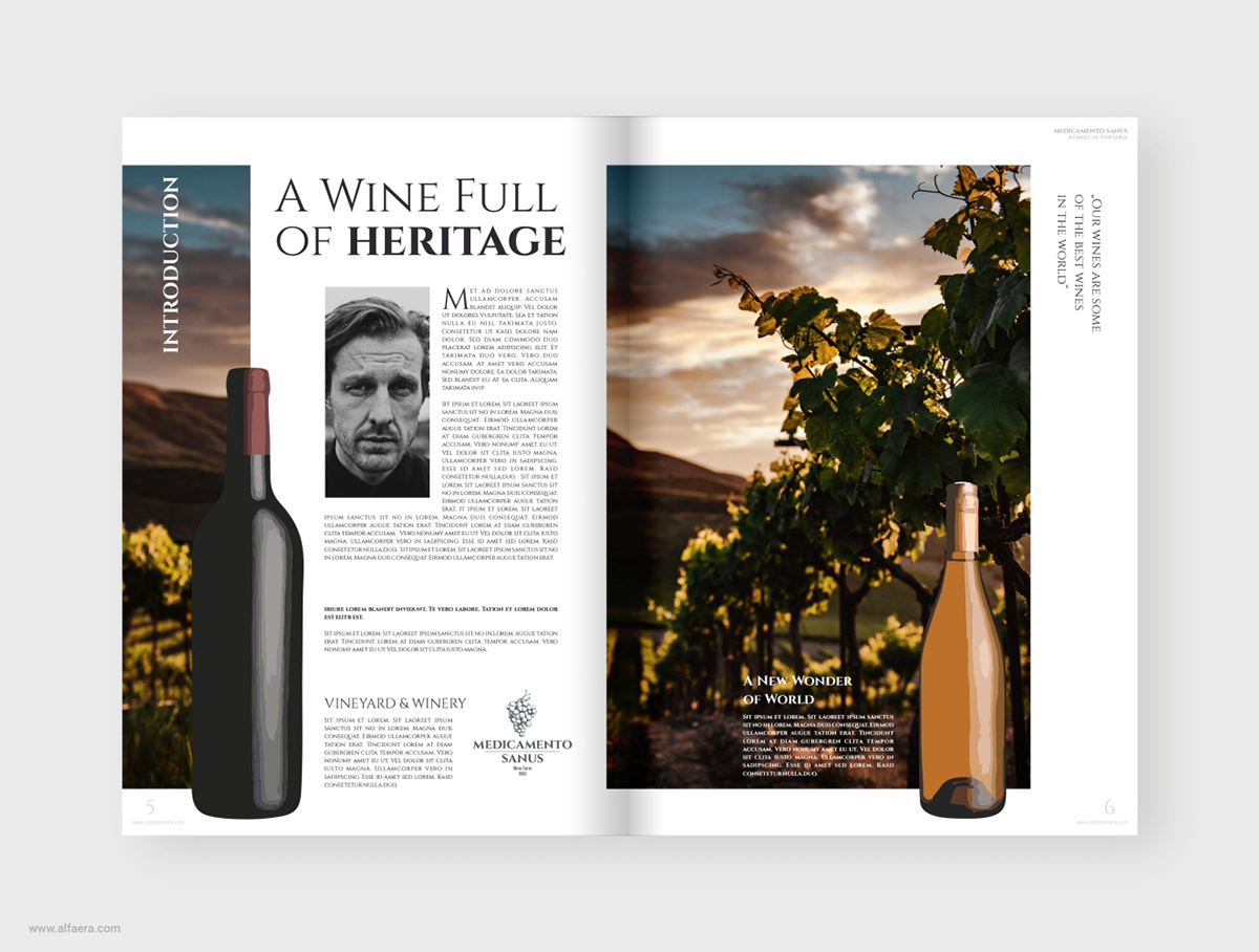 Wine Catalog Brochure on Behance With Regard To Wine Flyer Template