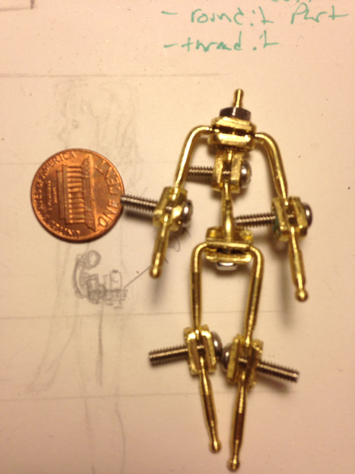 miniatures ball and socket armature sets stop motion