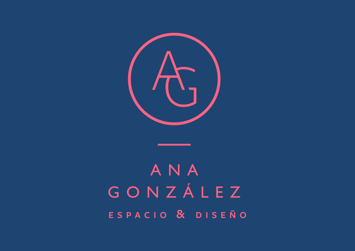 Diseño de logotipo para Ana González Espacio & Diseño en Puebla, México.