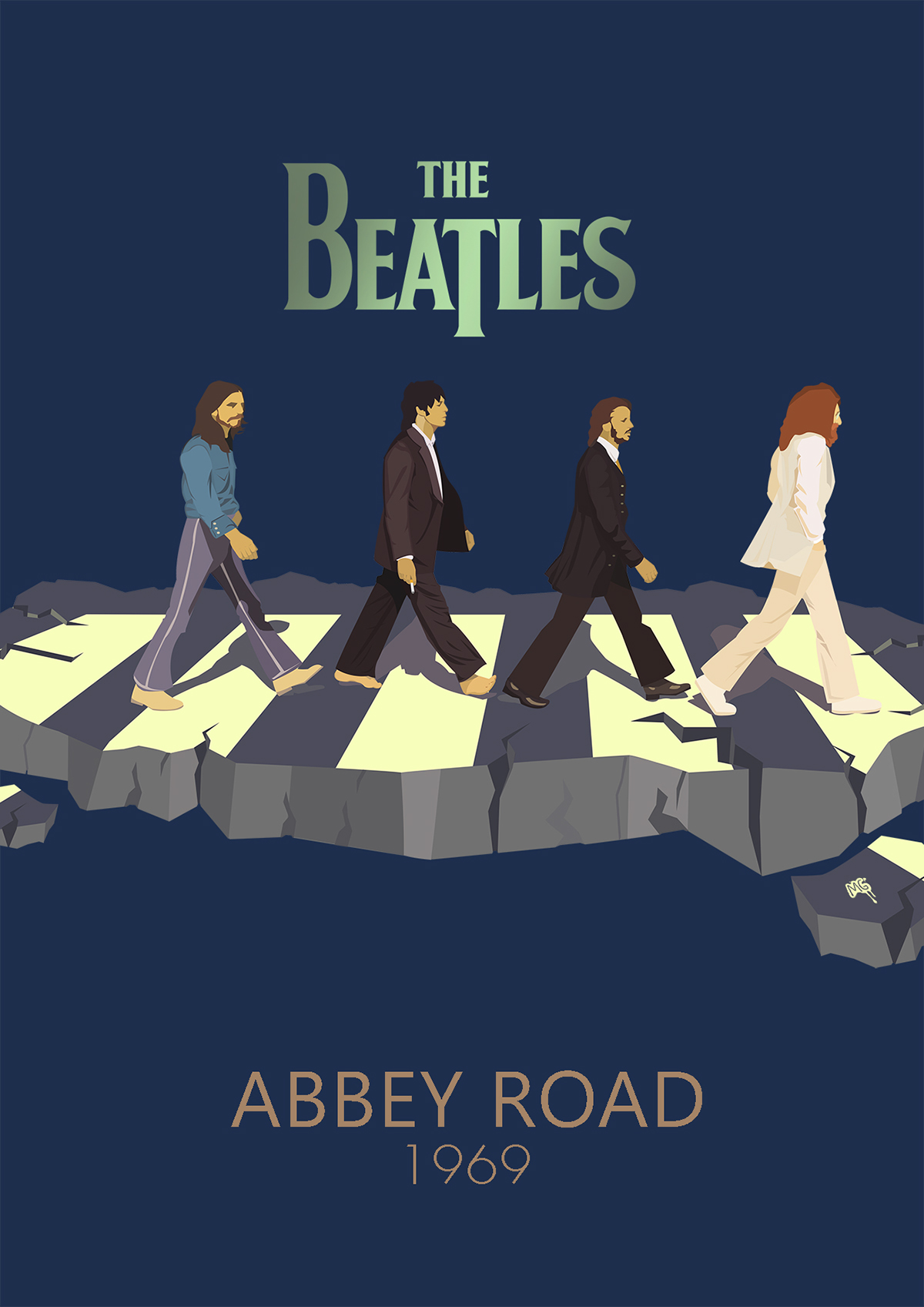 The Beatles on Abbey Road on Behance