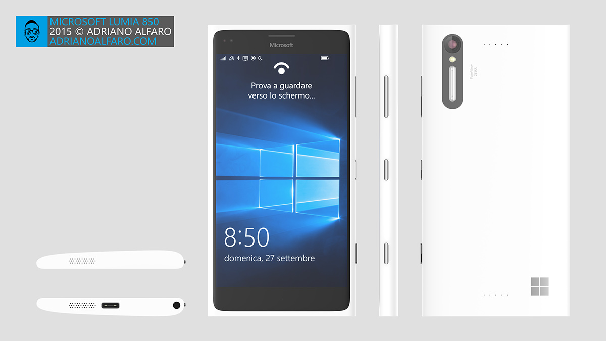 Microsoft lumia Lumia 850 concept smartphone PureView   windows windows mobile windows 10 mobile