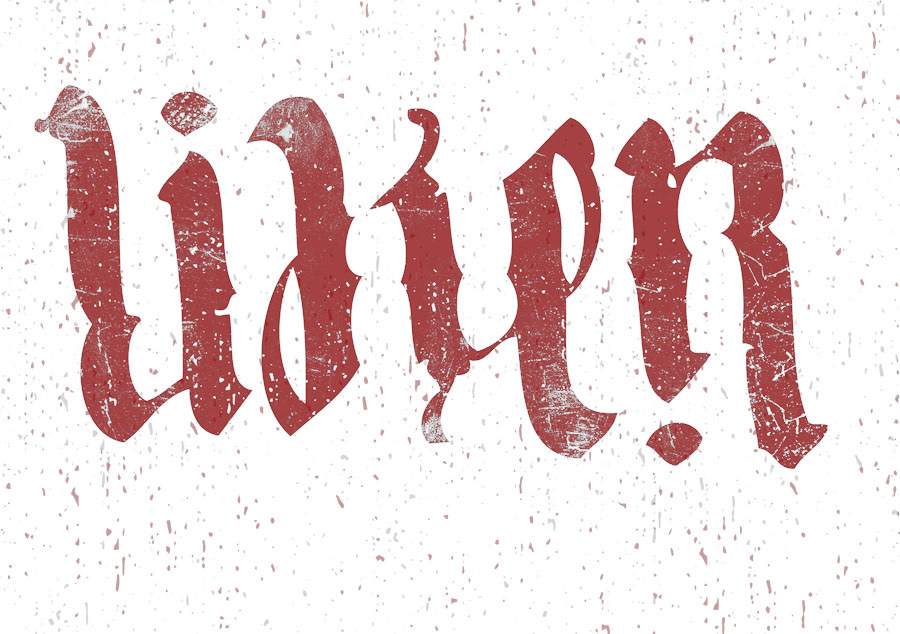 ambigram lettering la
