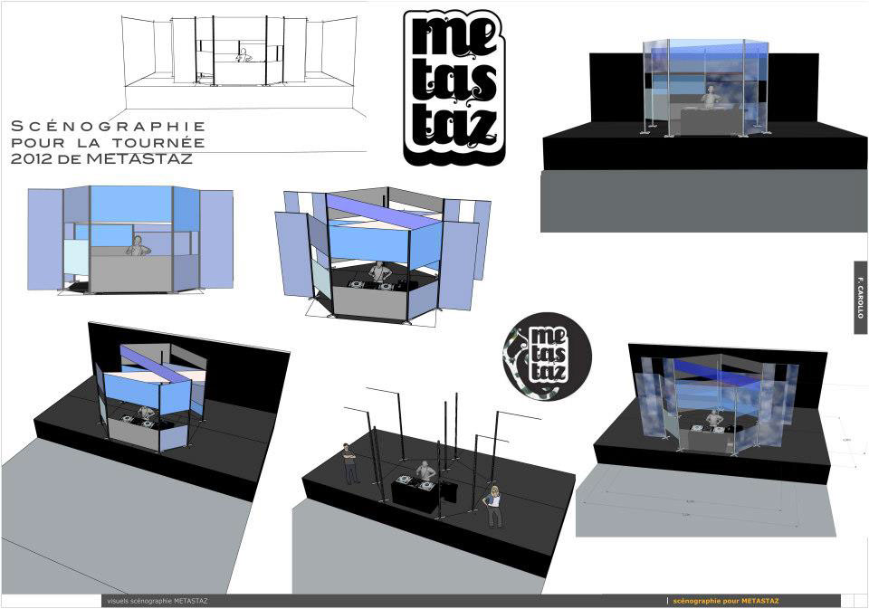 set design for DJ Metastaz