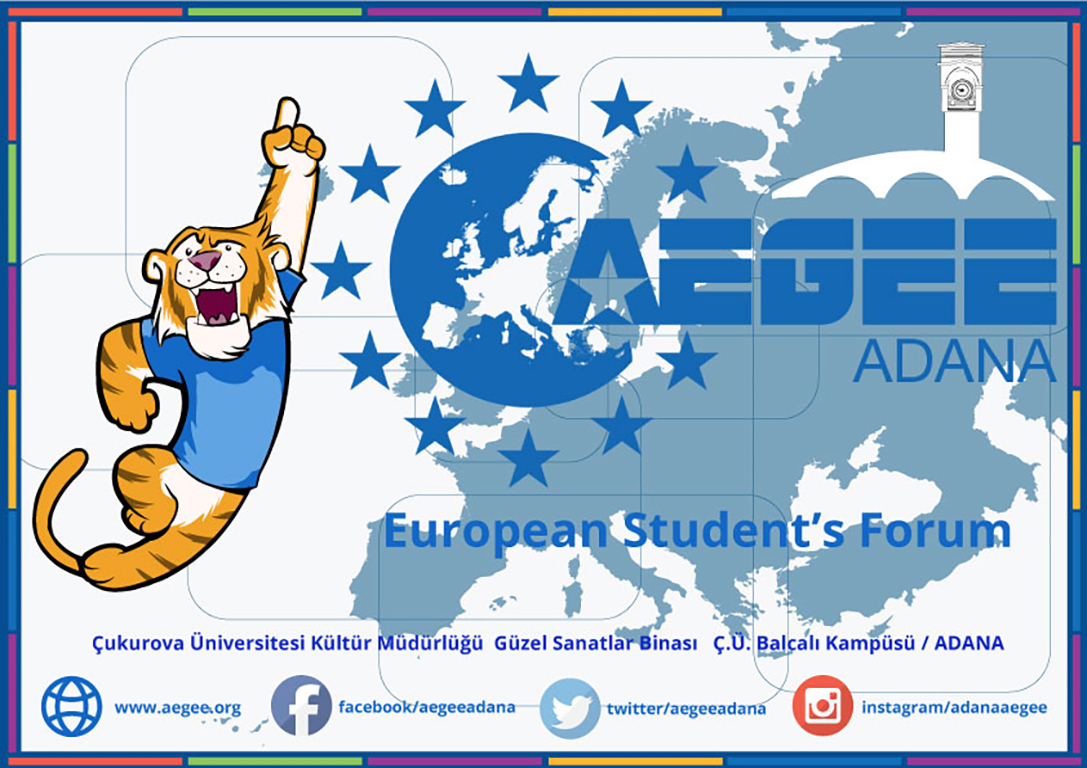 AEGEE adana Europe student European t-shirt Mug  flag poster tiger Mascot