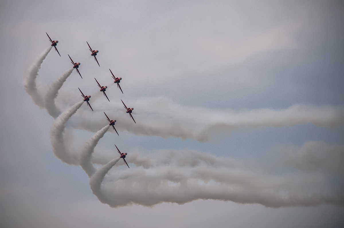 RedArrows Hawks Leeuwarden airshow rongessel clouds SKY air raf London