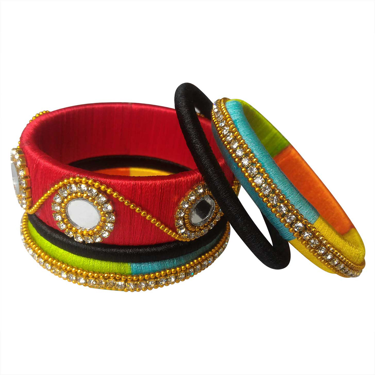 India crafts   SILK thread Bangles handicrafts