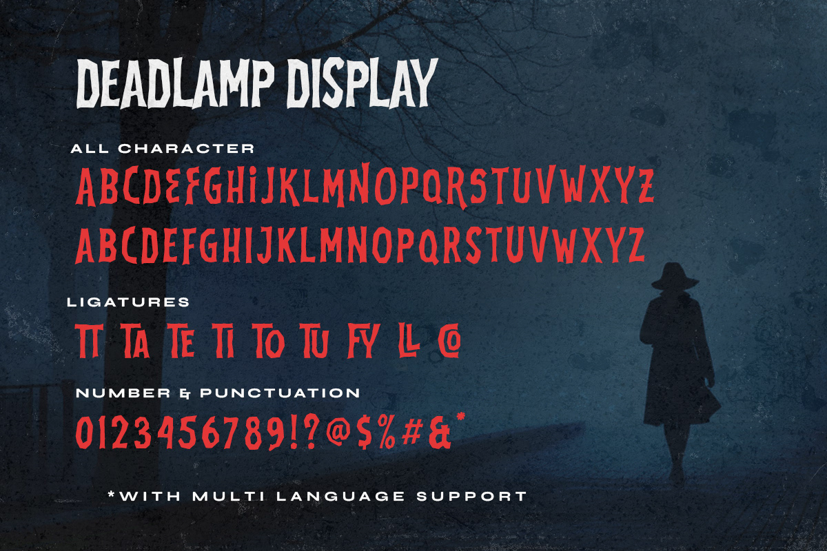 horror creepy spooky Typeface Scary macabre unsettling chilling dread eerie