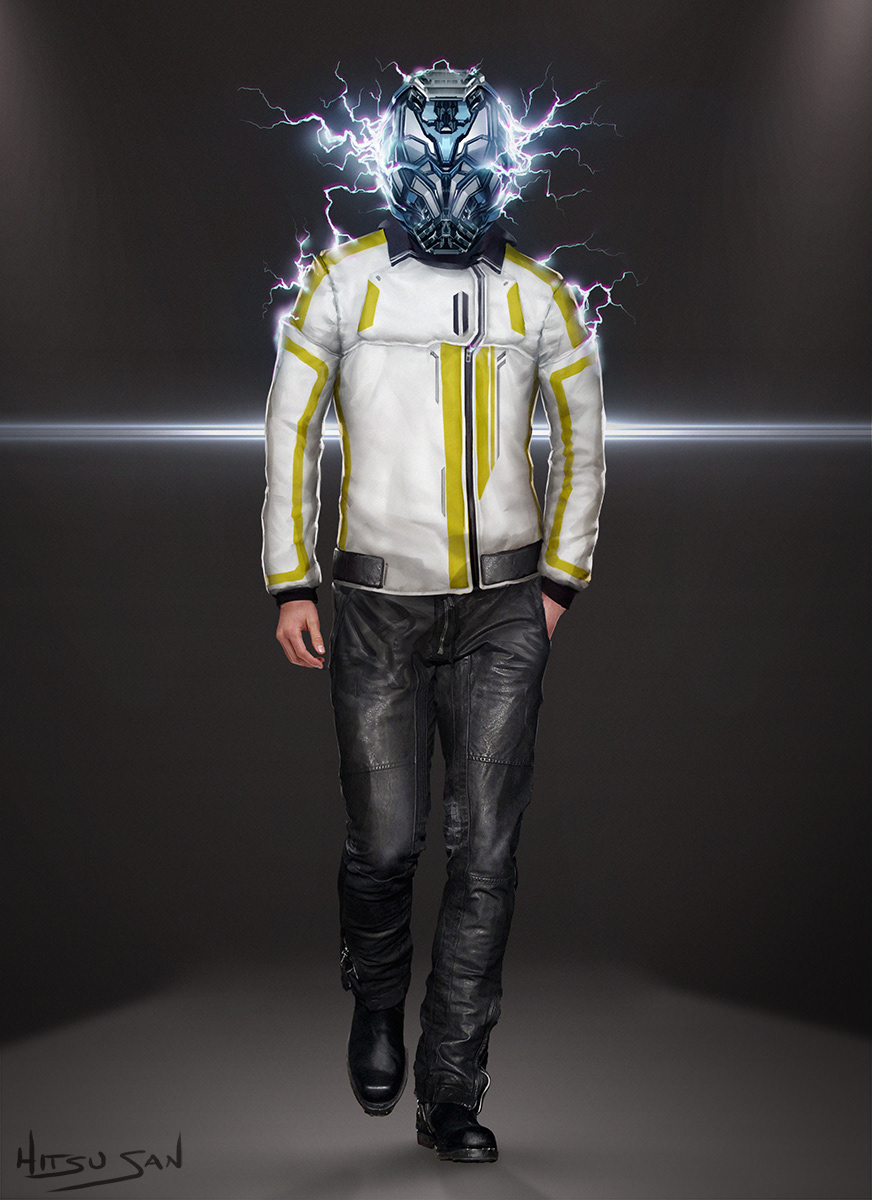 Scifi Character concept art design costume hitsu San