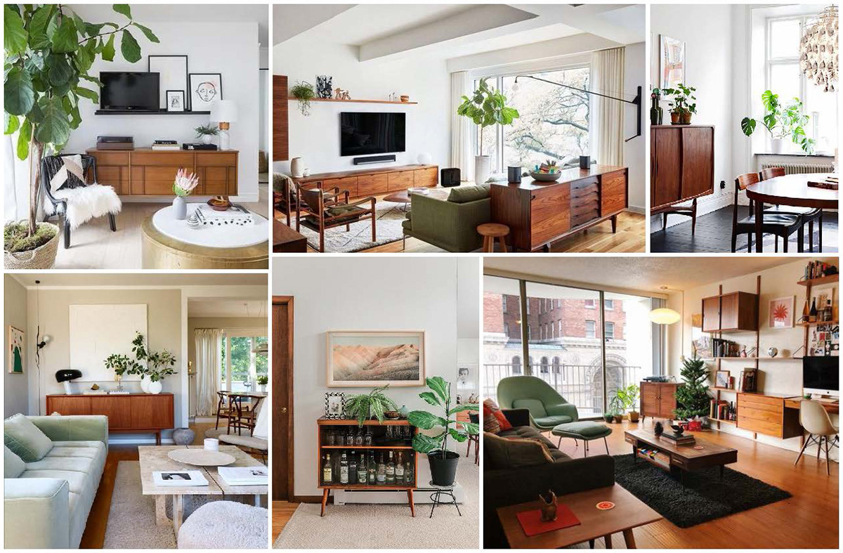 interior design  Residential Design apartment design visualization Render Midcentury Modern