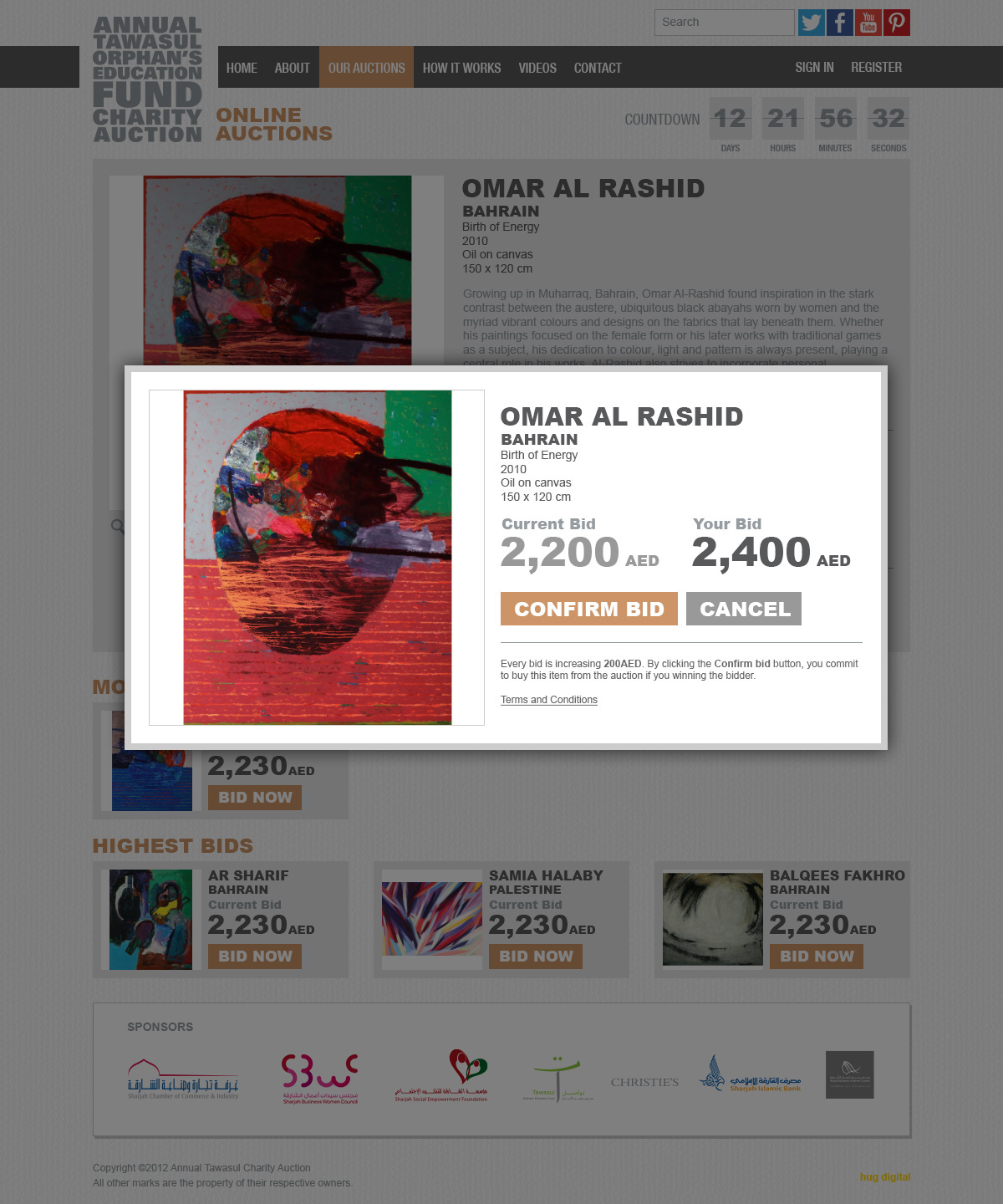 Tawasul auction Website online Bidding omair imomair hugdigital dubai UAE