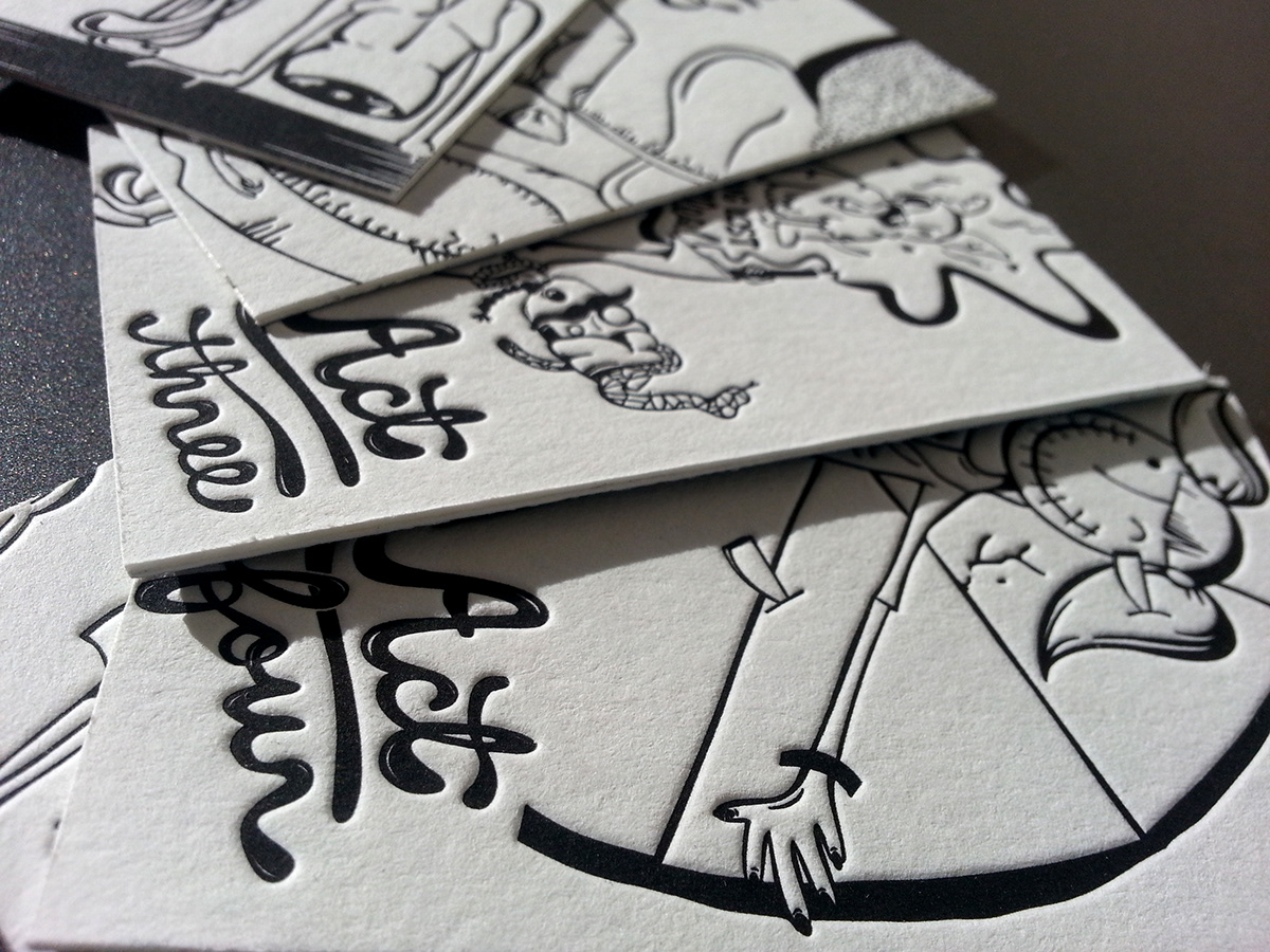 letterpress cards blackandwhite design Neenah Paper