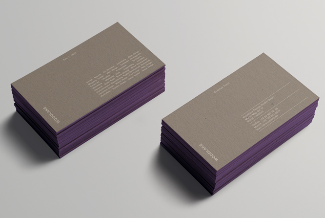 Woodlake print Business Cards Stationery design