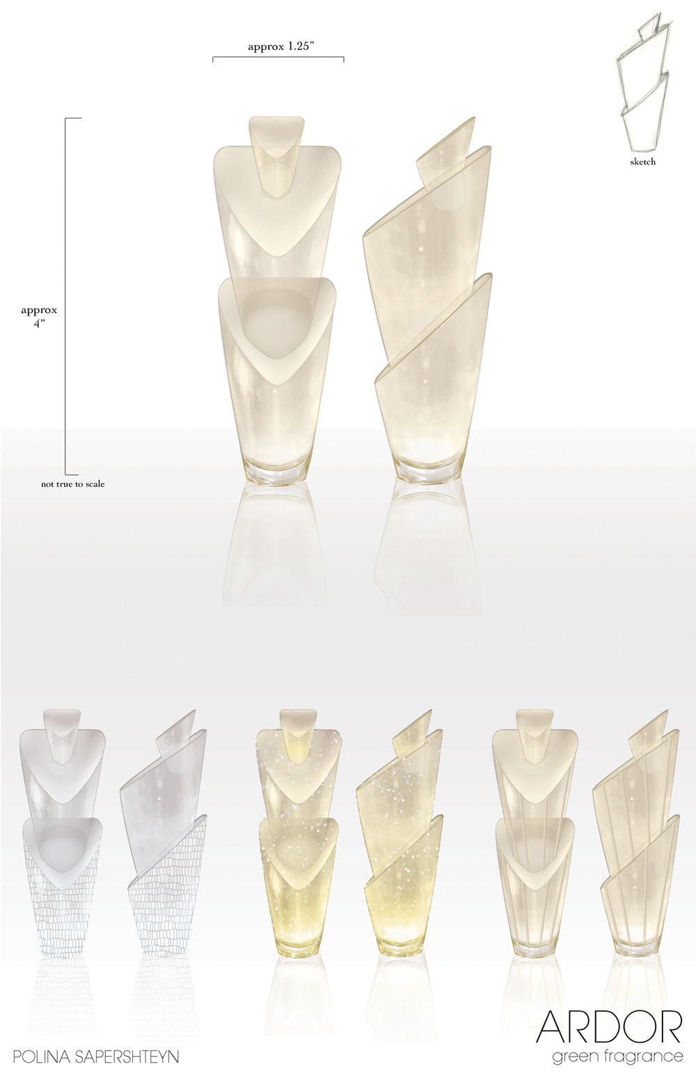 ardor  lucite  MODEL  Packaging  perfume  WOMAN  sea  transparent prototype  scent