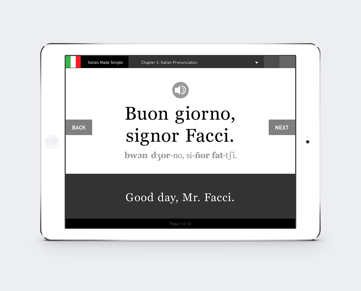 Italian Made Simple Italiano Semplificato eLearning app italian elearning