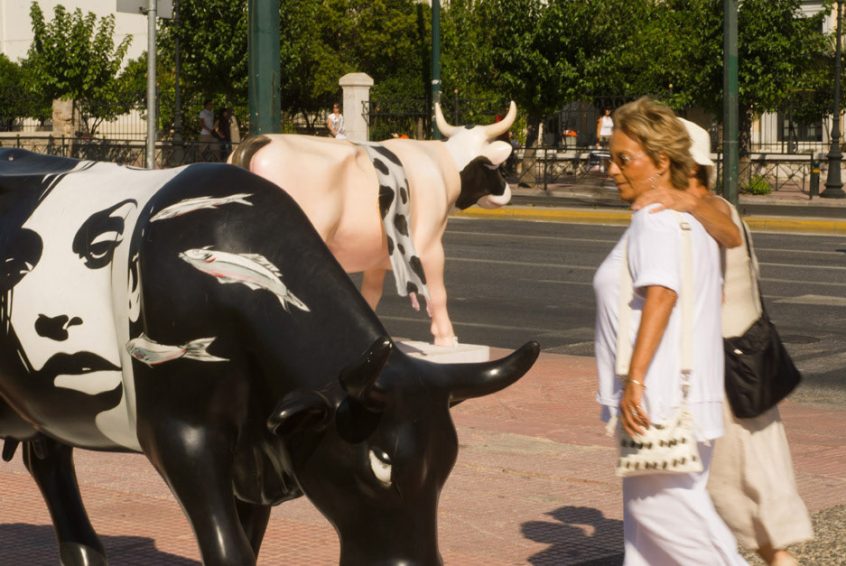 athens cow parade