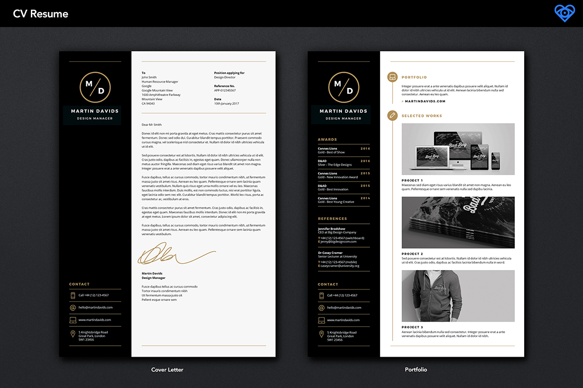 Resume CV free fonts template professional clean minimal download black design